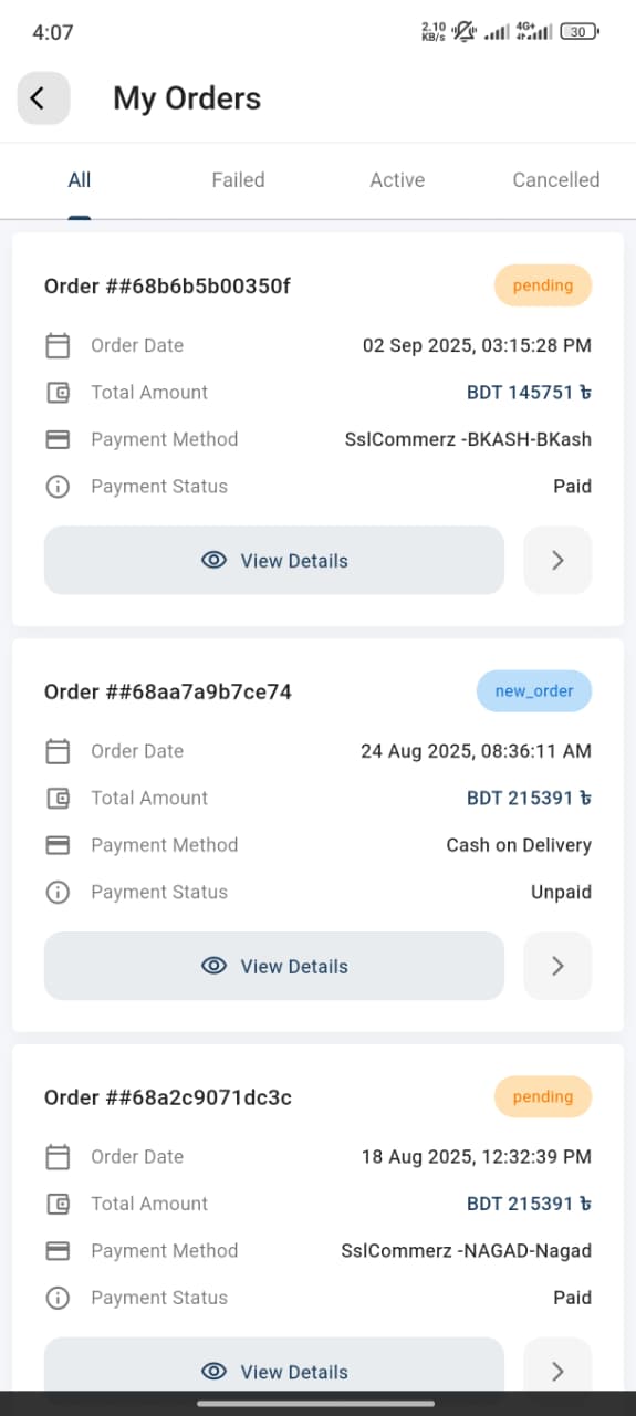 My Orders