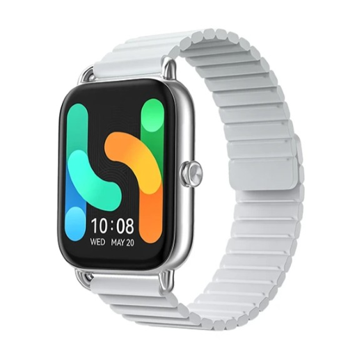 Haylou RS4 Plus AMOLED Smart Watch with spO2-Silver Image 1