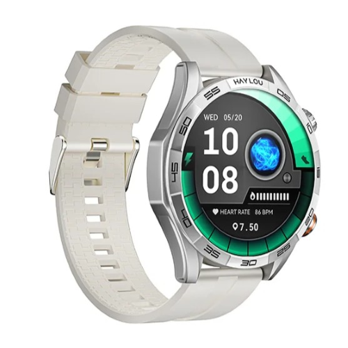 Haylou Solar 5 BT Calling Smartwatch-Silver Image 1