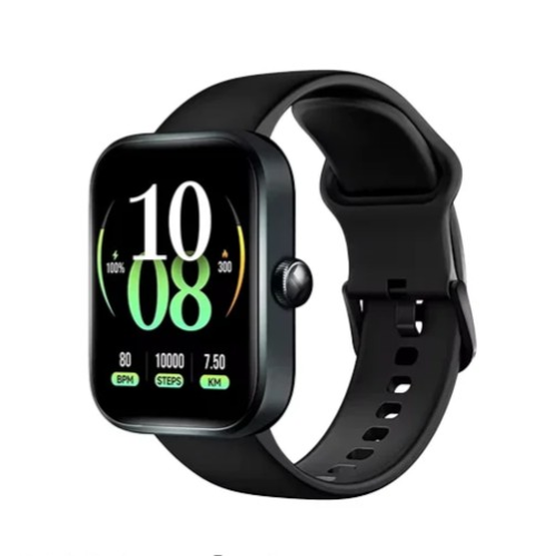 Haylou Watch 4 Bluetooth Calling Smartwatch-Black Image 1