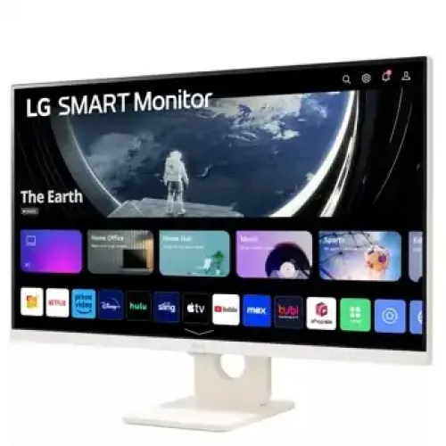 LG 27SR50F-W 27" FHD IPS Smart Monitor with webOS Image 1