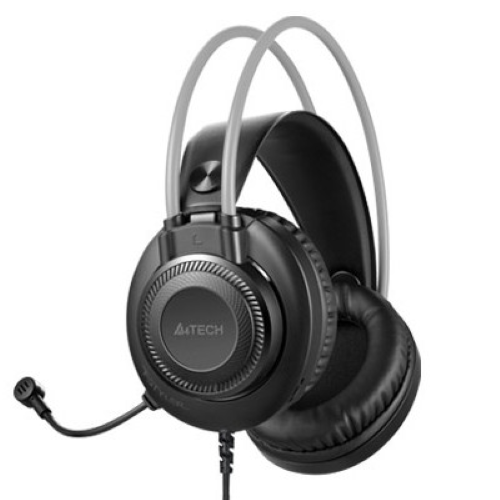 A4TECH FH200i 3.5mm Stereo Headphone-Black And Grey Image 1