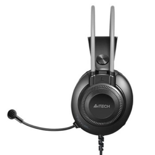 A4TECH FH200i 3.5mm Stereo Headphone-Black And Grey Image 3