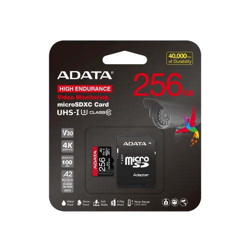 ADATA High-Endurance 256GB UHS-I Class 10 microSDXC Memory Card Image 3