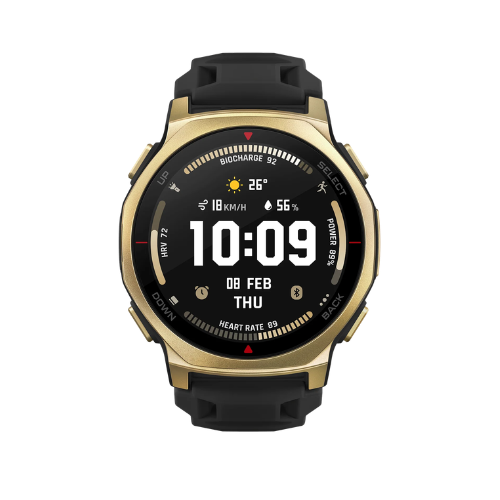 Amazfit T-Rex 3 Pro 1.5" AMOLED 3000-nit GPS Rugged Smartwatch 44mm-Gold Image 1