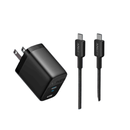 Anker 313 Combo 45W Fast Charger 2.0 for Samsung also PPS, PD, IQ3 Support-Black Image 0