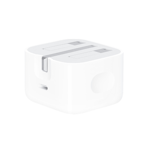Apple 20W USB-C Power Adapter Folding Pins New Pack-White Image 1