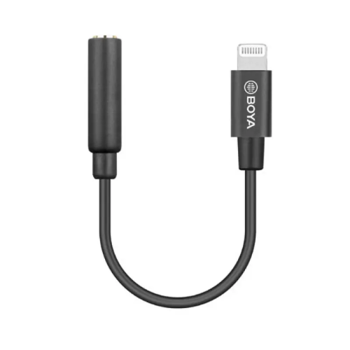 BOYA BY-K3 3.5mm TRRS Female to Lightning Male Audio Adapter Image 0