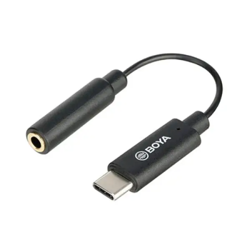 BOYA BY-K4 3.5mm TRS (Female) to Type-C (Male) Audio Adapter Image 1