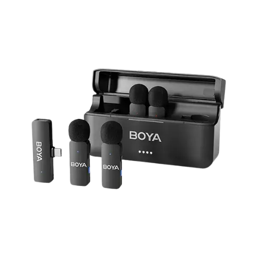 BOYA BY-V4U 4-Channel Mini Wireless Microphone Image 1
