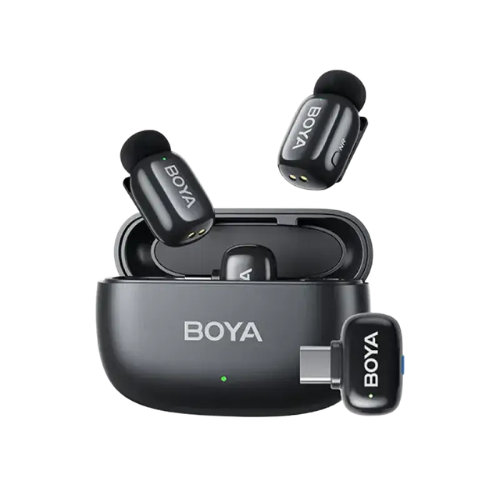 BOYA Mini-12 Wireless Microphone for Android and IOS-Black Image 0