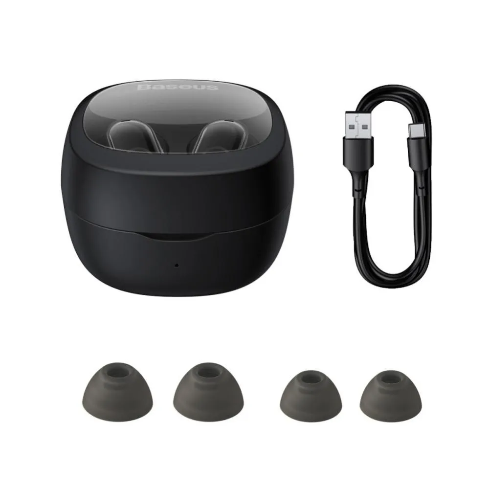 Baseus Bowie WM02 True Wireless Earphones-Black Image 3