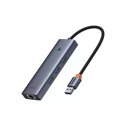 Baseus UltraJoy Series 4 in 1 Port HUB Space-Grey Image 1