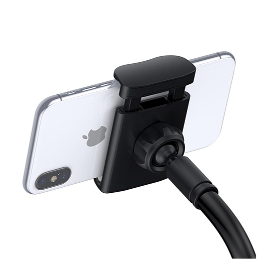 Baseus 360° Rotating Flexible Long Arm Lazy Phone Holder-Black Image 3