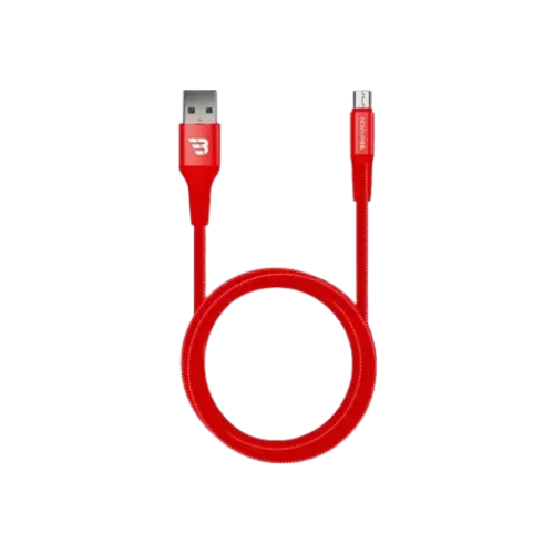 Baykron Cable USB To Micro USB 1.2 M-Red Image 1