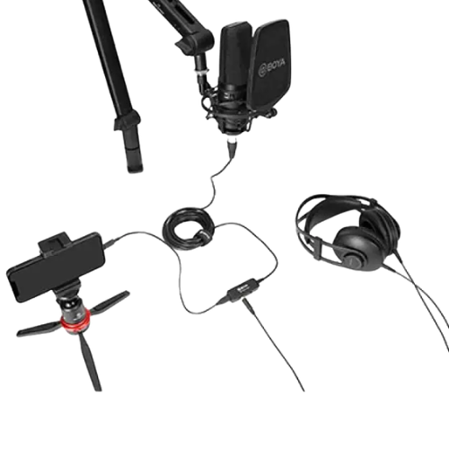 Boya BY-BCA7 PRO XLR to Lightning and USB Connectors Microphone cable Image 2