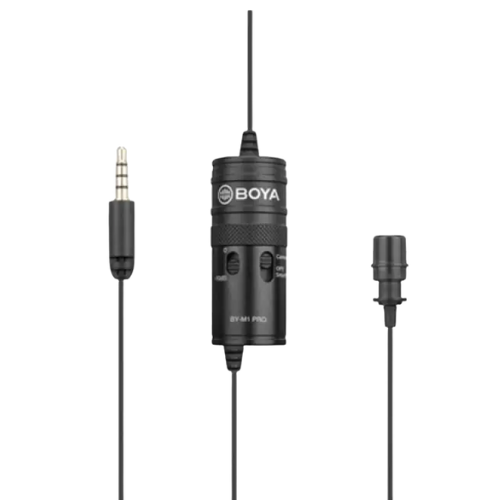 BOYA BY-M1 Pro Universal Lavalier Microphone-Black Image 0