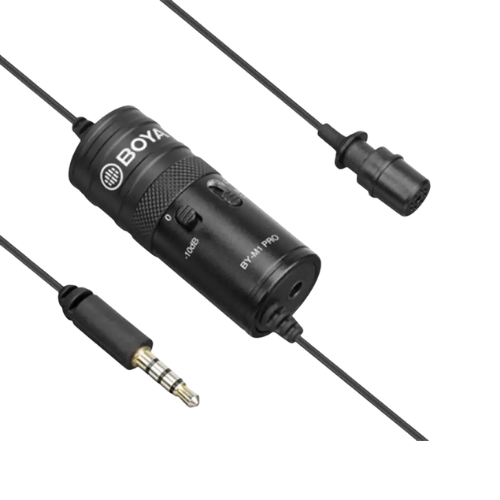 BOYA BY-M1 Pro Universal Lavalier Microphone-Black Image 1