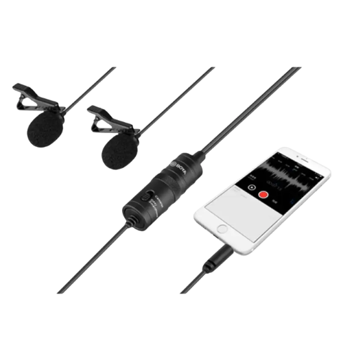 Boya BY-M1DM Dual Omni-directional Lavalier Microphone Image 2