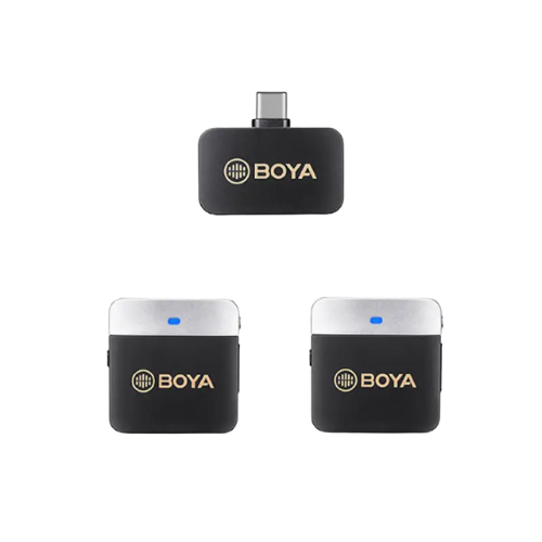 Boya BY-M1V4 2.4GHz Dual-Channel Wireless Microphone System Image 0