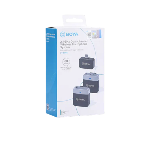 Boya BY-M1V4 2.4GHz Dual-Channel Wireless Microphone System Image 2