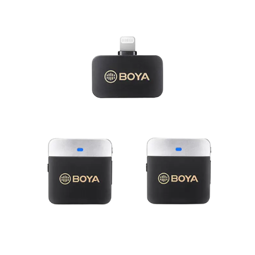 Boya BY-M1V6 2.4GHz Dual-Channel Wireless Microphone System
