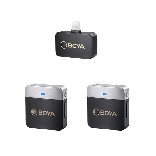 Boya BY-M1V6 2.4GHz Dual-Channel Wireless Microphone System Image 1