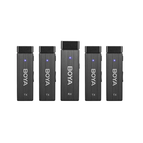 Boya BY-W4 Ultra-Compact Four-Channel 2.4GHz Wireless Microphone System Image 0
