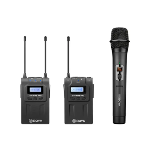 Boya BY-WM8 PRO-K4 UHF Dual-Channel Wireless Microphone System Image 0
