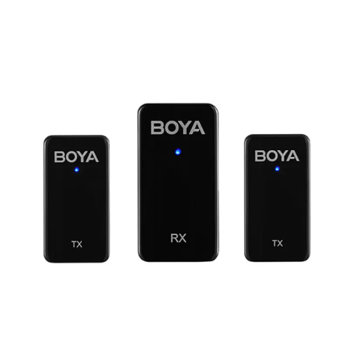 Boya BY-WMic5-M2 Ultracompact 2.4GHz Dual-Channel Wireless Microphone System-Black