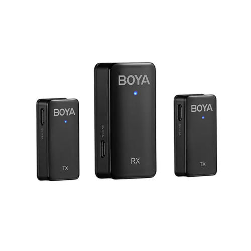 Boya BY-WMic5-M2 Ultracompact 2.4GHz Dual-Channel Wireless Microphone System-Black Image 1