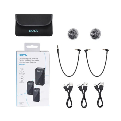 Boya BY-WMic5-M2 Ultracompact 2.4GHz Dual-Channel Wireless Microphone System-Black Image 3