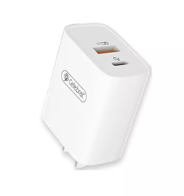 Yison Celebrat PD 30W US Plug Charger Adapter (C-S1) - White Image 0