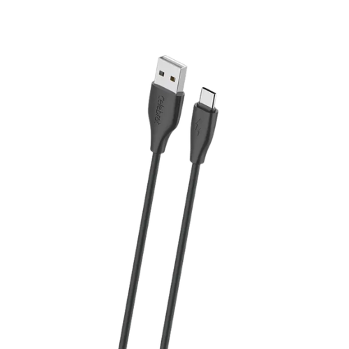 Yison Celebrat CB-31 USB A to Type-C Cable 3A Fast Charging 1 Meter-Black Image 1