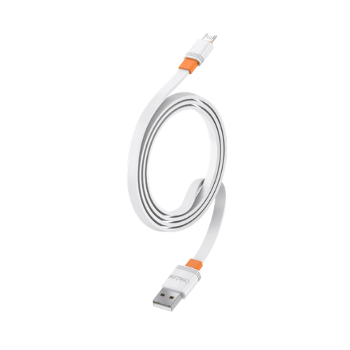 Yison Celebrat CB-33 A-M 1 Meter USB-A to Micro USB Cable-White Image 1