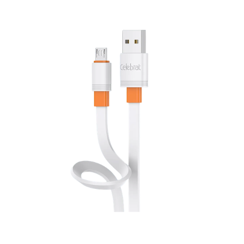Yison Celebrat CB-33 A-M 1 Meter USB-A to Micro USB Cable-White Image 2
