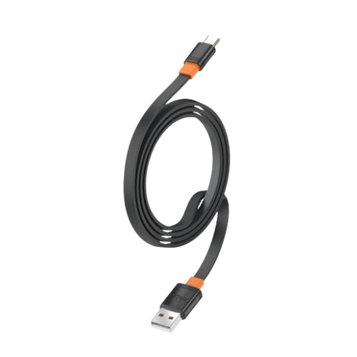 Yison Celebrat CB-33 A-C 1 Meter USB-A to USB Type-C Cable-Black Image 1