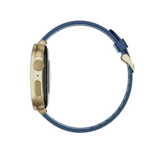 IMIKI Frame 2 Bt calling Smart Watch-Gold + Blue Image 2