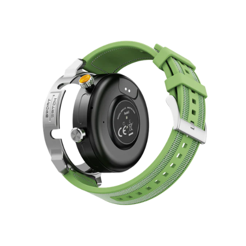 IMIKI Xplorer Scout BT Calling Smart Watch-Silver + Green Image 2
