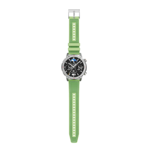 IMIKI Xplorer Scout BT Calling Smart Watch-Silver + Green Image 3