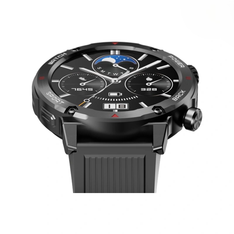IMIKI D2 BT Calling rugged Smart Watch-Black Image 3