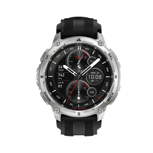 KOSPET TANK T4 Smartwatch with 10 ATM-Silver Image 0