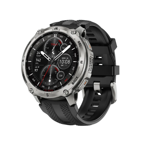 KOSPET TANK T4 Smartwatch with 10 ATM-Silver Image 1