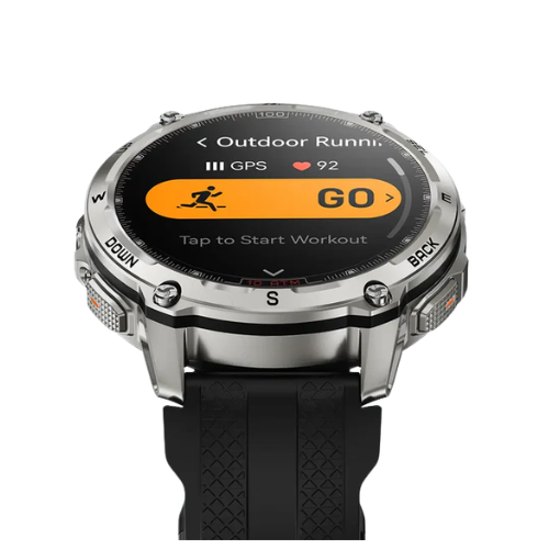 KOSPET TANK T4 Smartwatch with 10 ATM-Silver Image 2