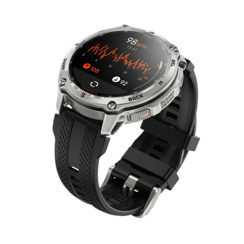 KOSPET TANK T4 Smartwatch with 10 ATM-Silver Image 3