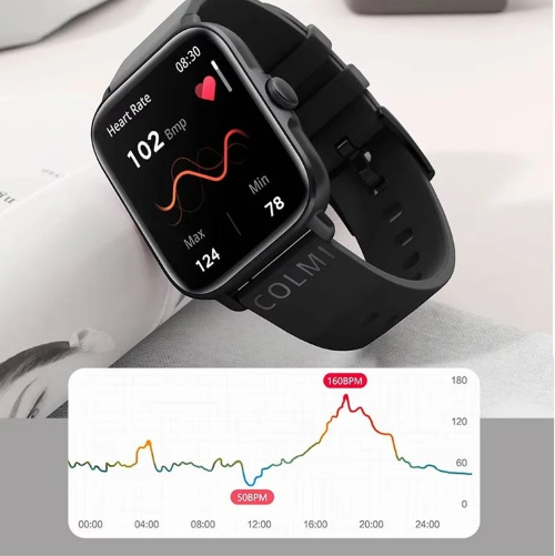 COLMI P28 Plus Smart Watch-Black Image 2