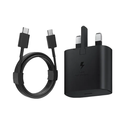 Samsung 45W PD Super Fast Power Adapter with Type-C to Type-C cable-Black