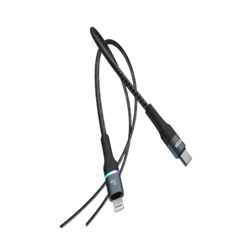 TETON Type-C to Lightning Braided Cable 20W PD Fast Charger Data Cable Image 1