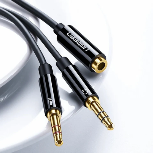UGREEN AV140 (20899) 3.5mm to 2 Audio Cable - Black Image 2