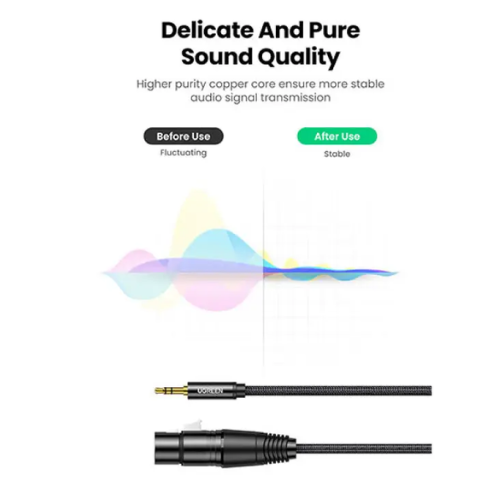 UGREEN AV182 (20244) 3.5mm Male to XLR Female Audio Cable - 2M Image 2